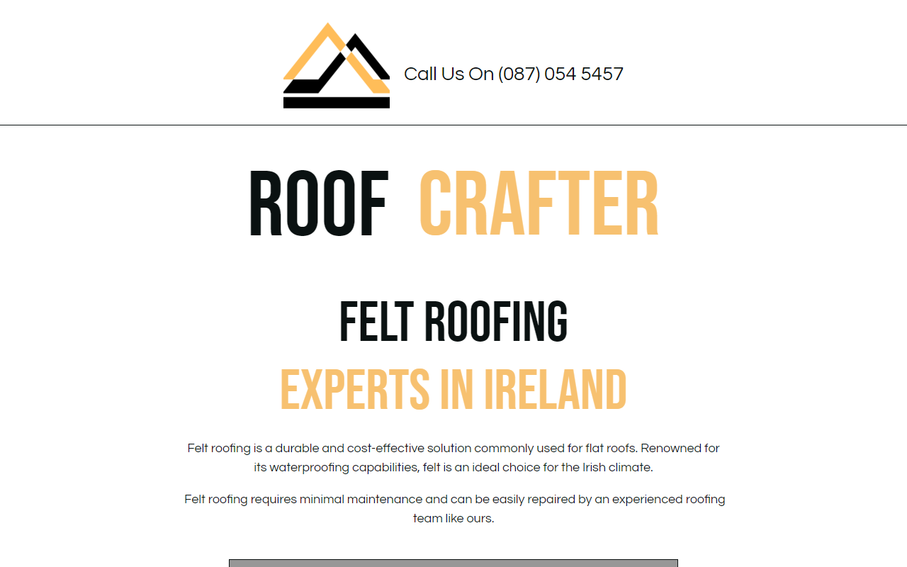 Felt Roof Crafter website