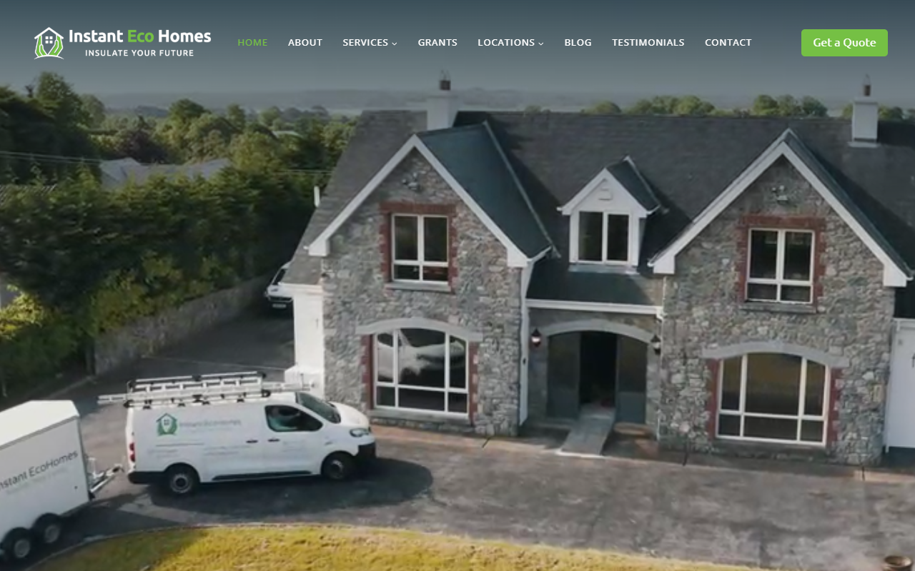 Instant Eco Homes website