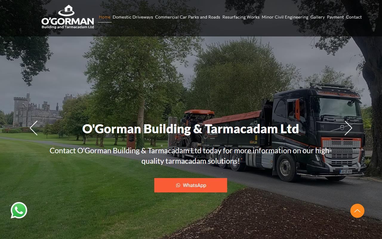 O'Gorman Tarmacadam website